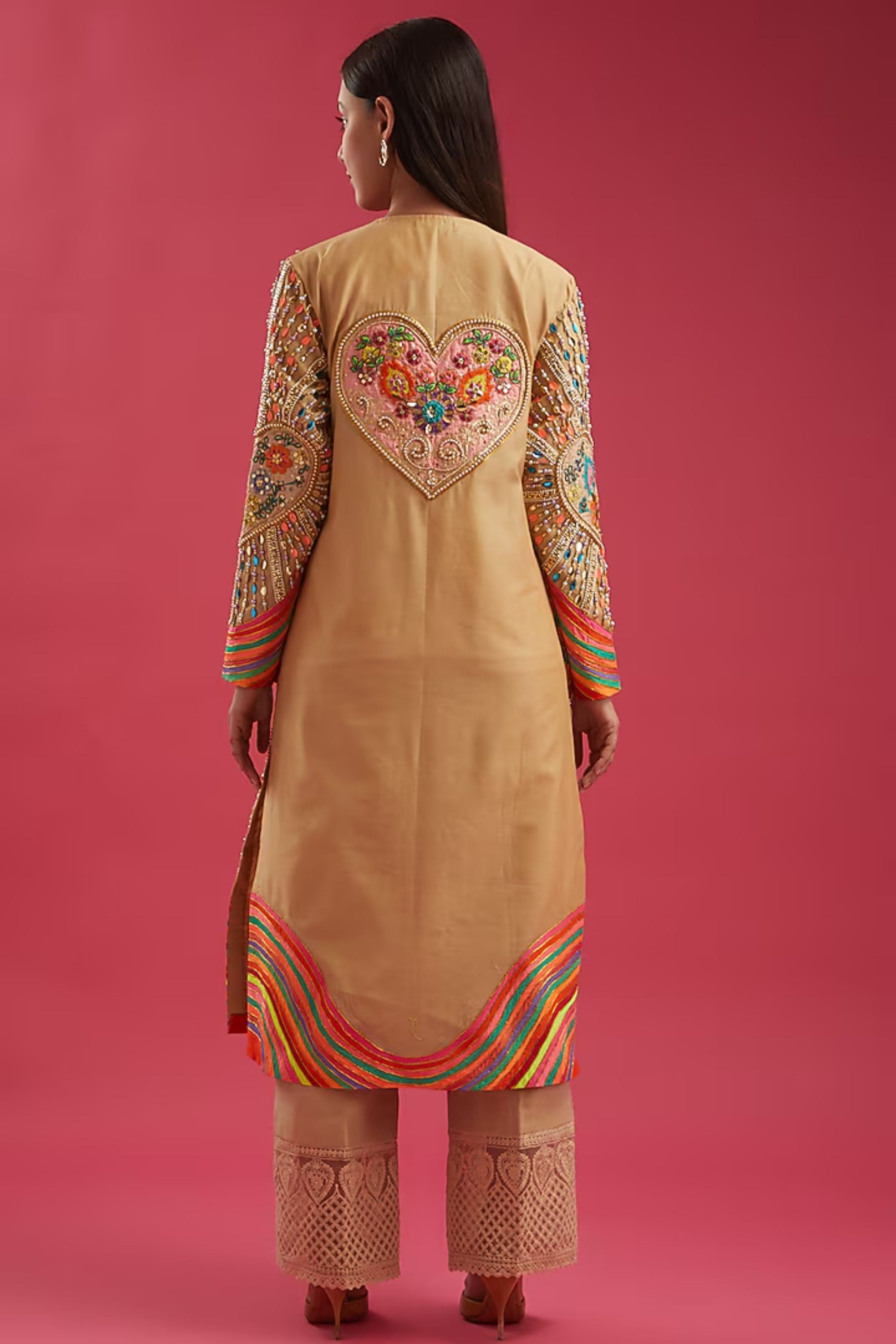 KAPISH LONG JACKET KURTA SET