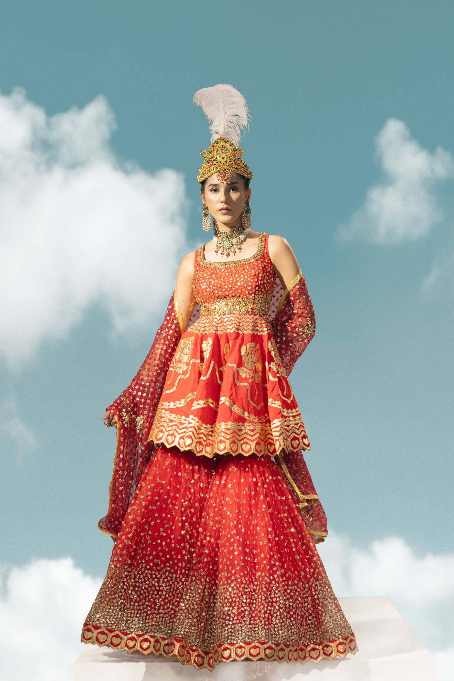 EAYNI LAL SHARARA SET