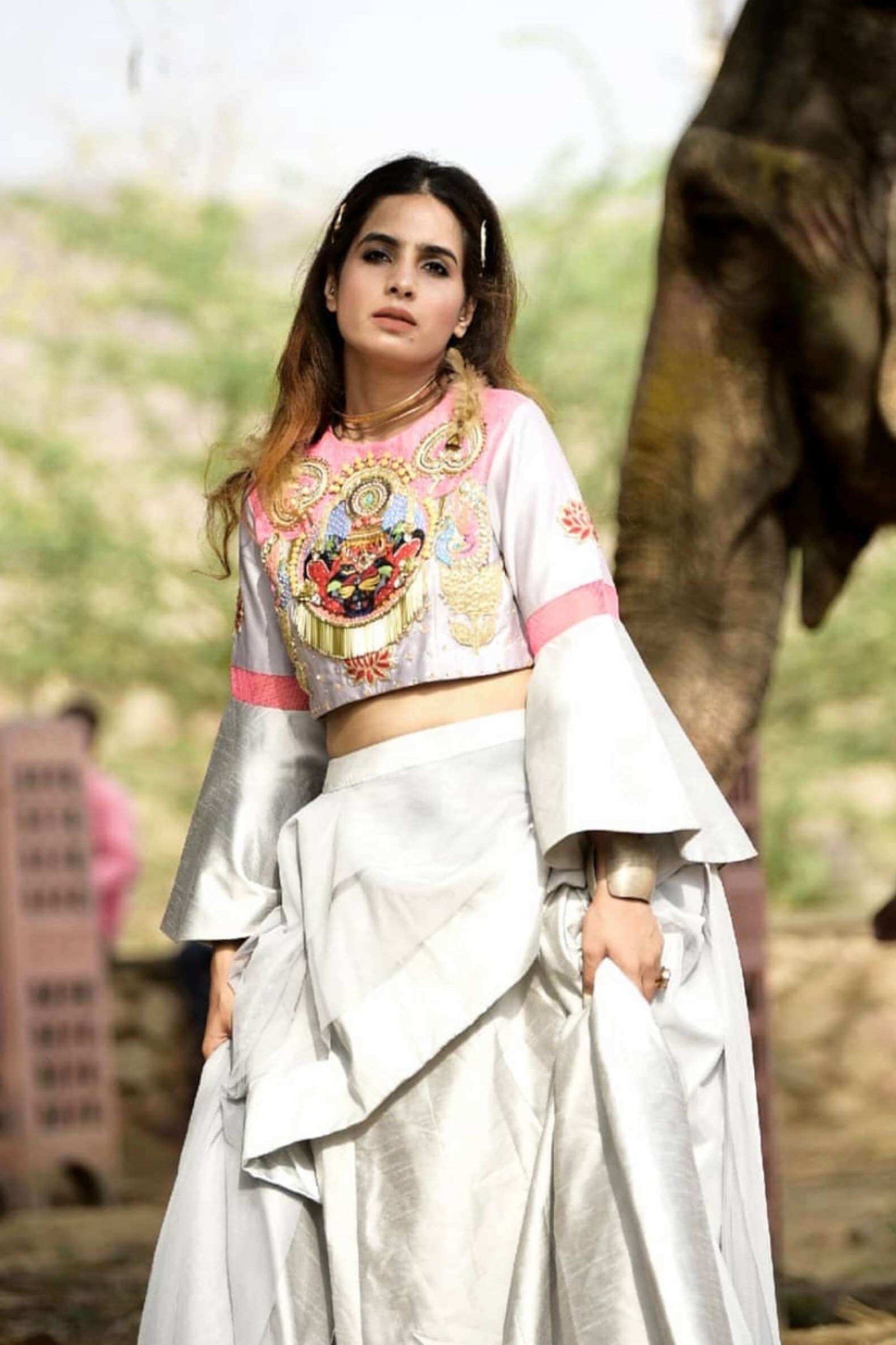 GREY LION RAJA LEHENGHA SET