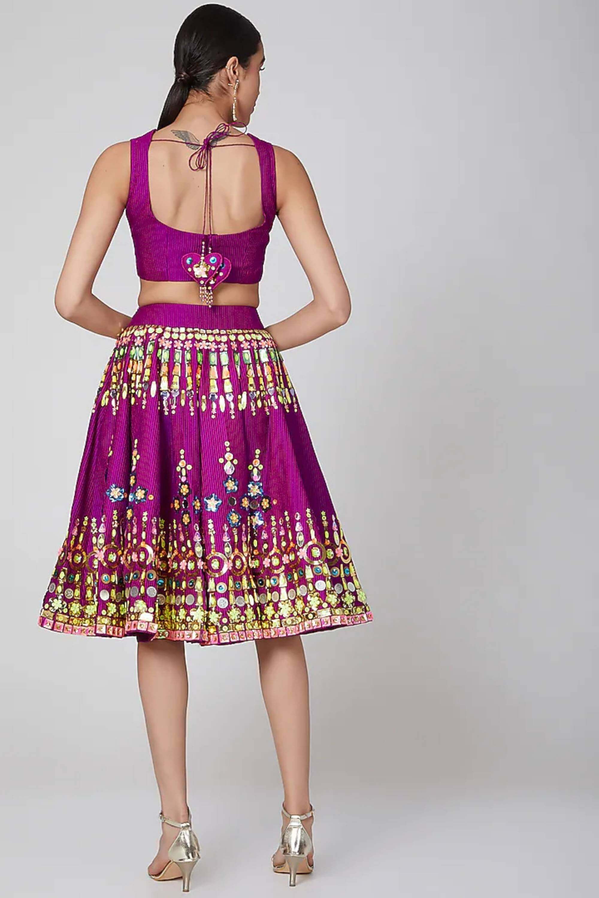 GULABI FIRDOUS SHORT LEHENGHA