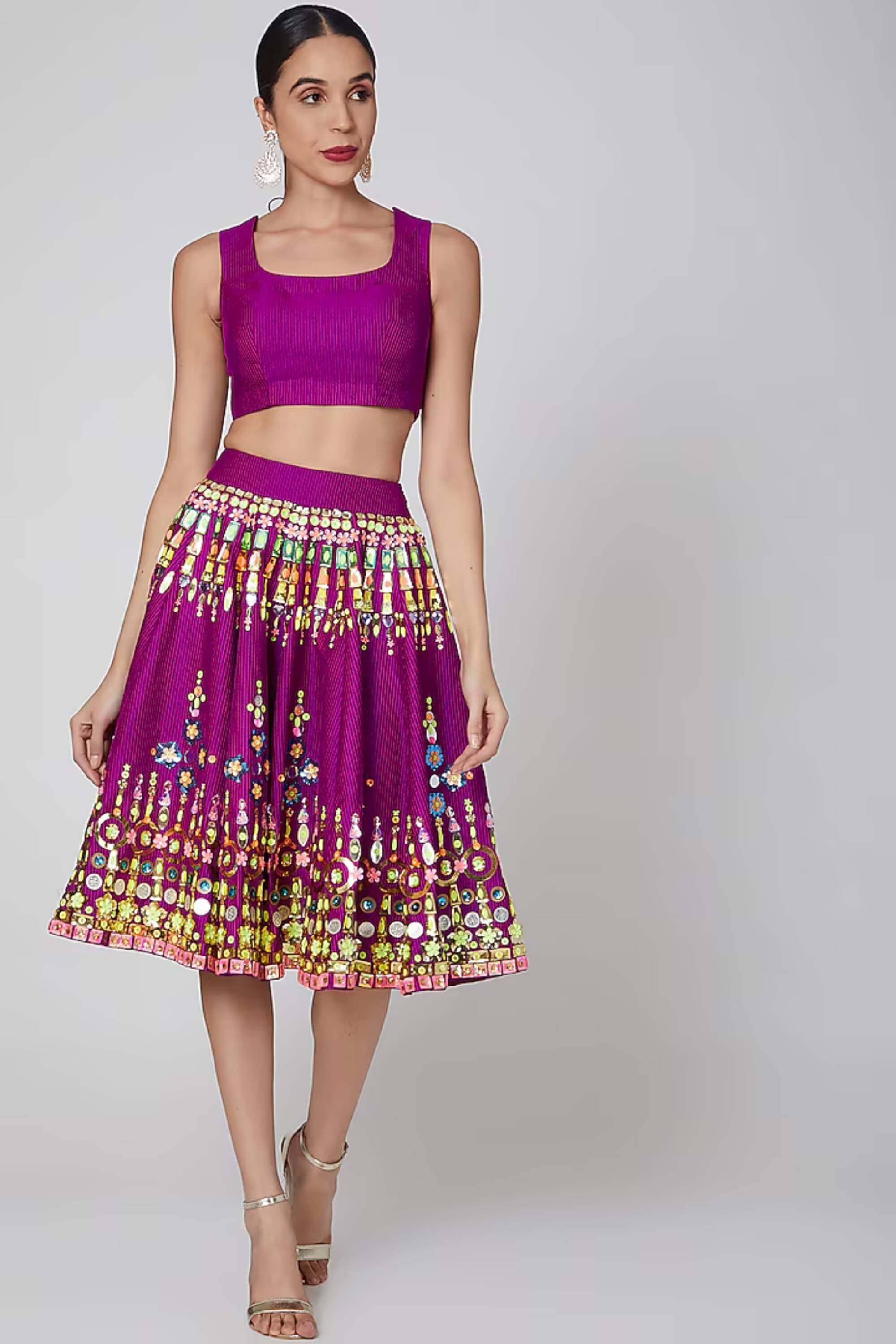 GULABI FIRDOUS SHORT LEHENGHA
