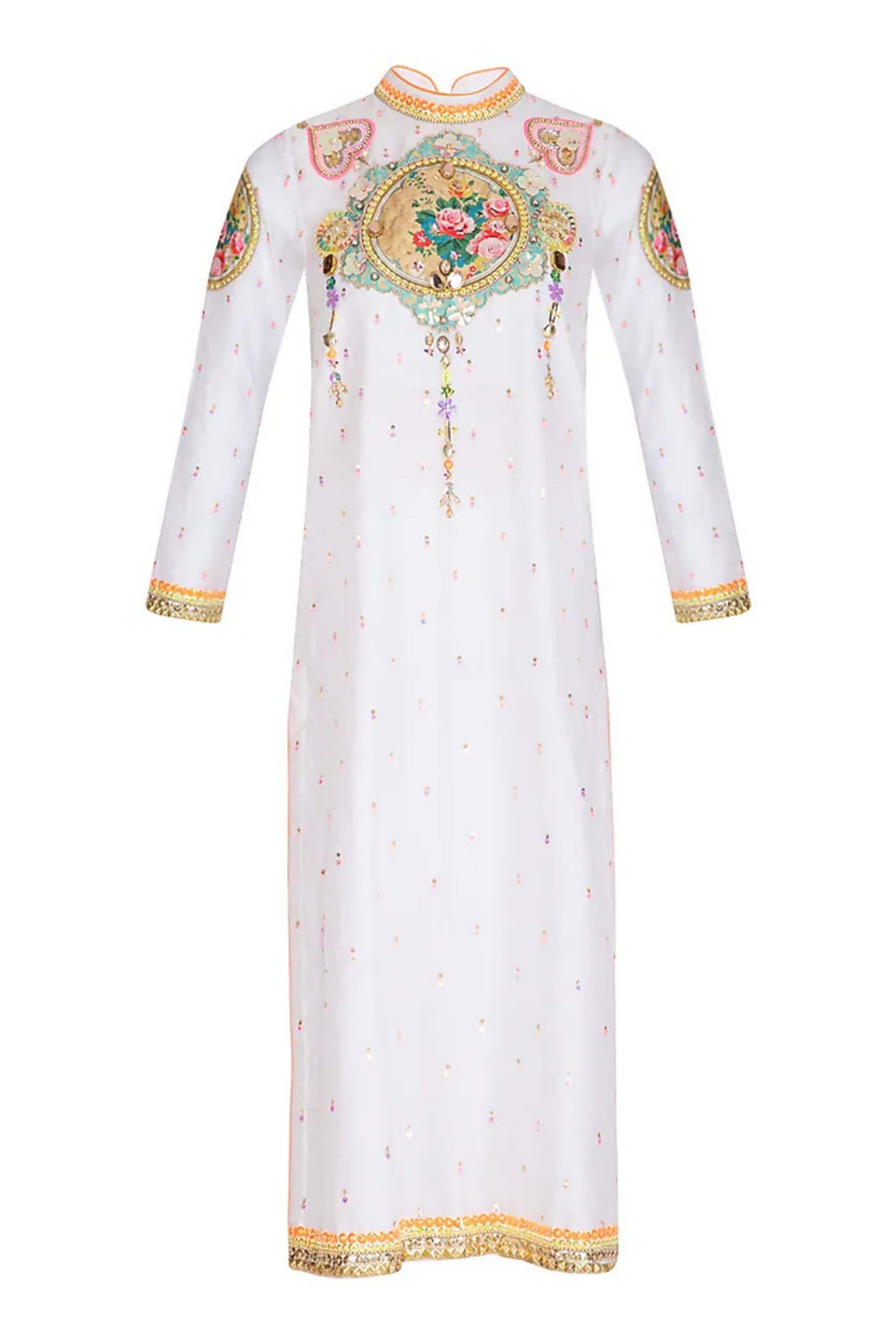 GULDASTA BAND COLLAR KURTA