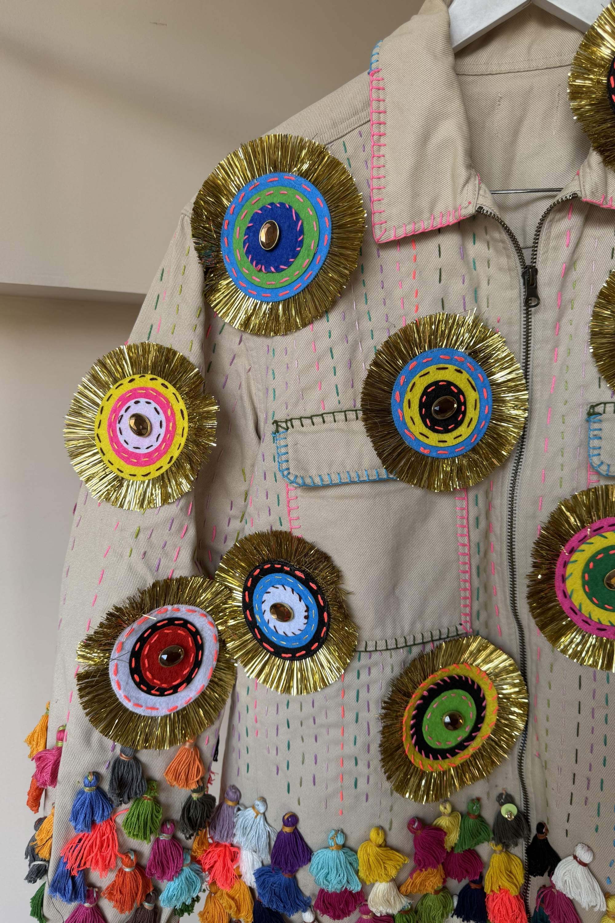 KANTHA BEIGE JACKET