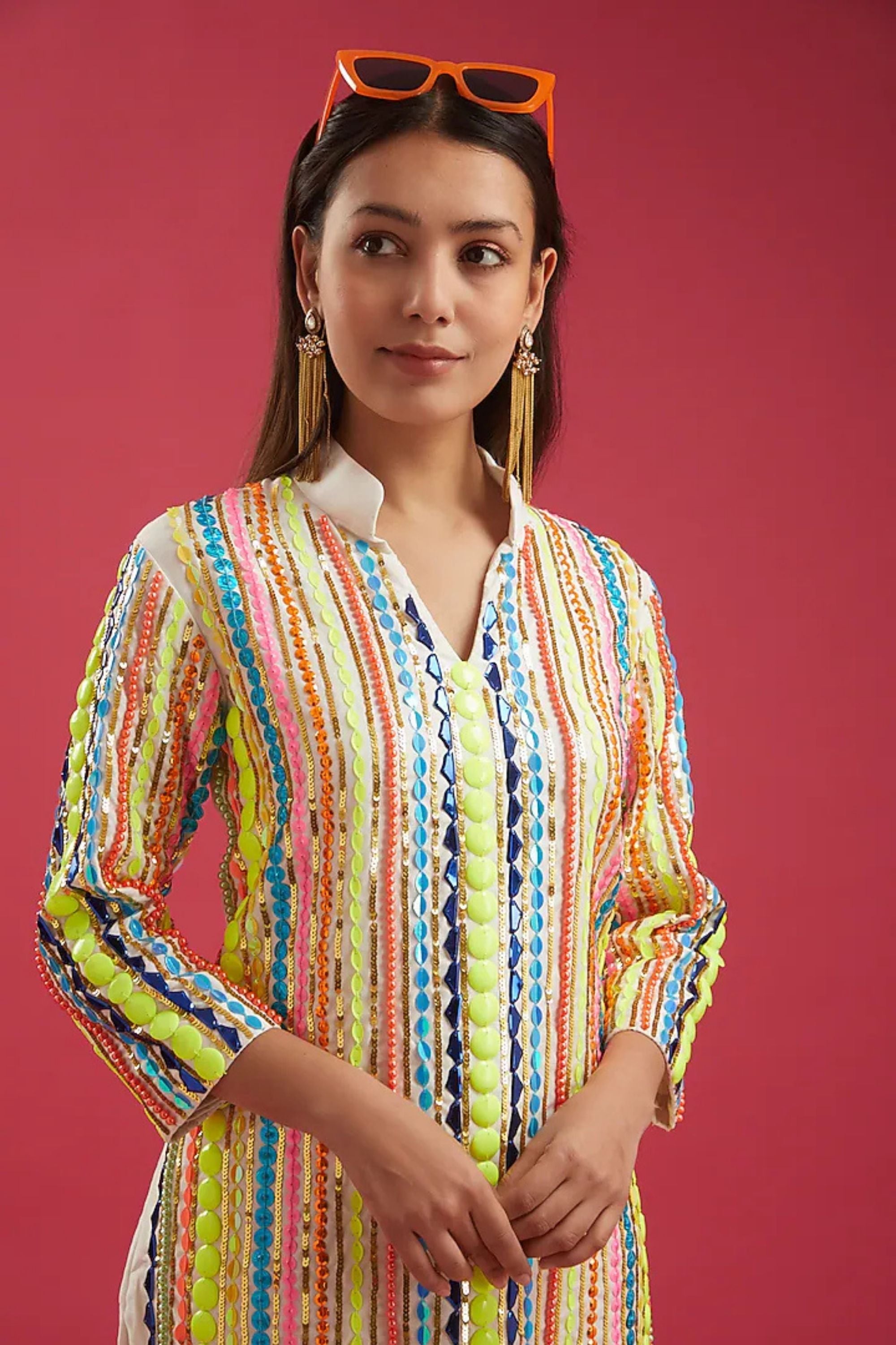 RANGEEN SHUKLAH KURTA SET