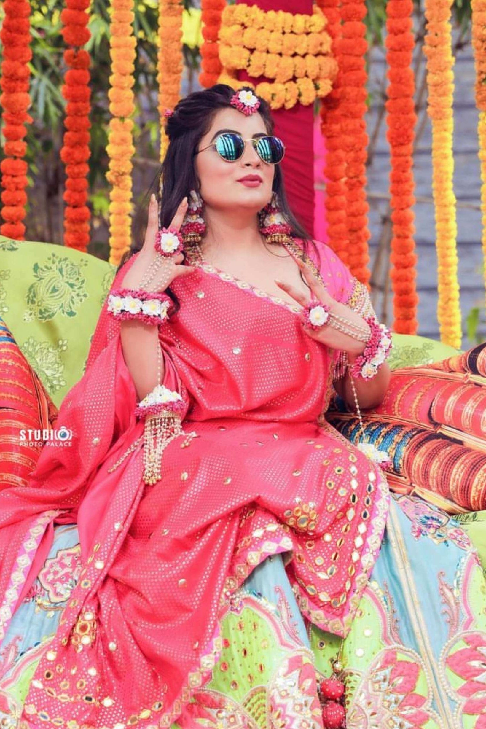 PINK MEHAL LEHENGHA SET