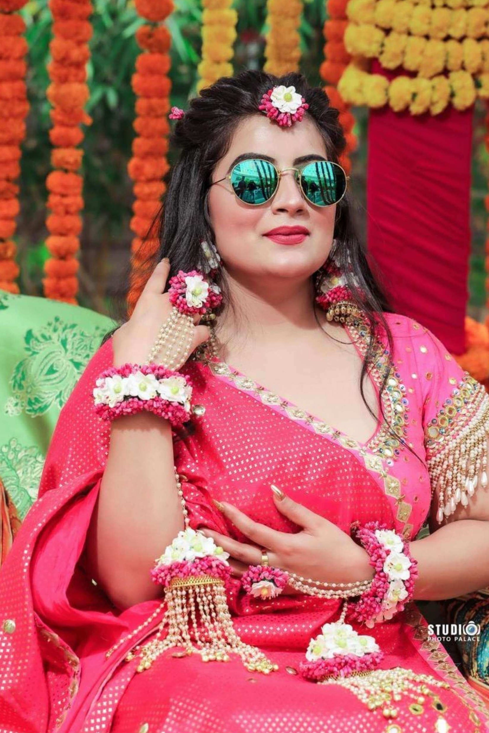 PINK MEHAL LEHENGHA SET