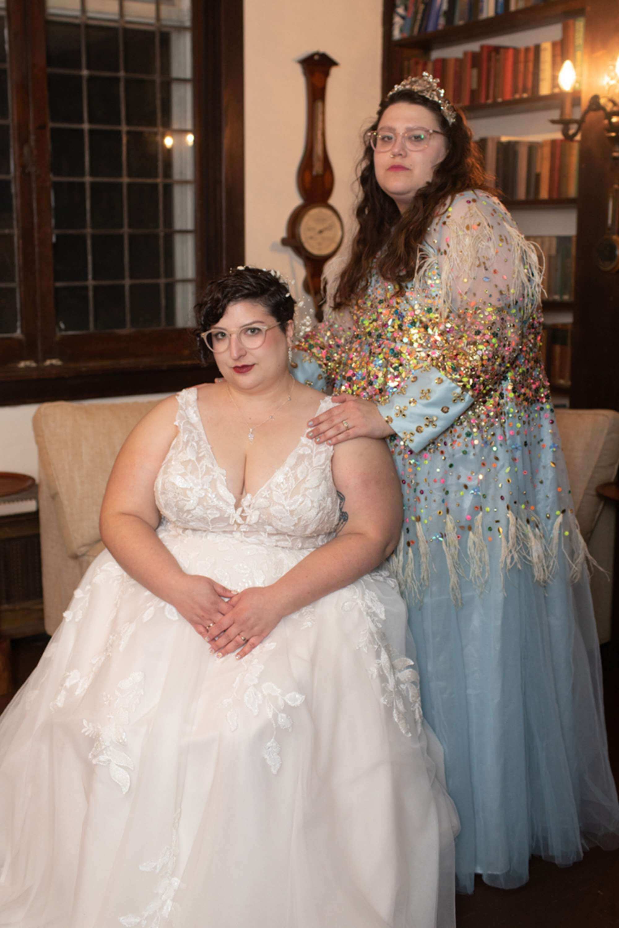 POWDER BLUE SCATTER GOWN