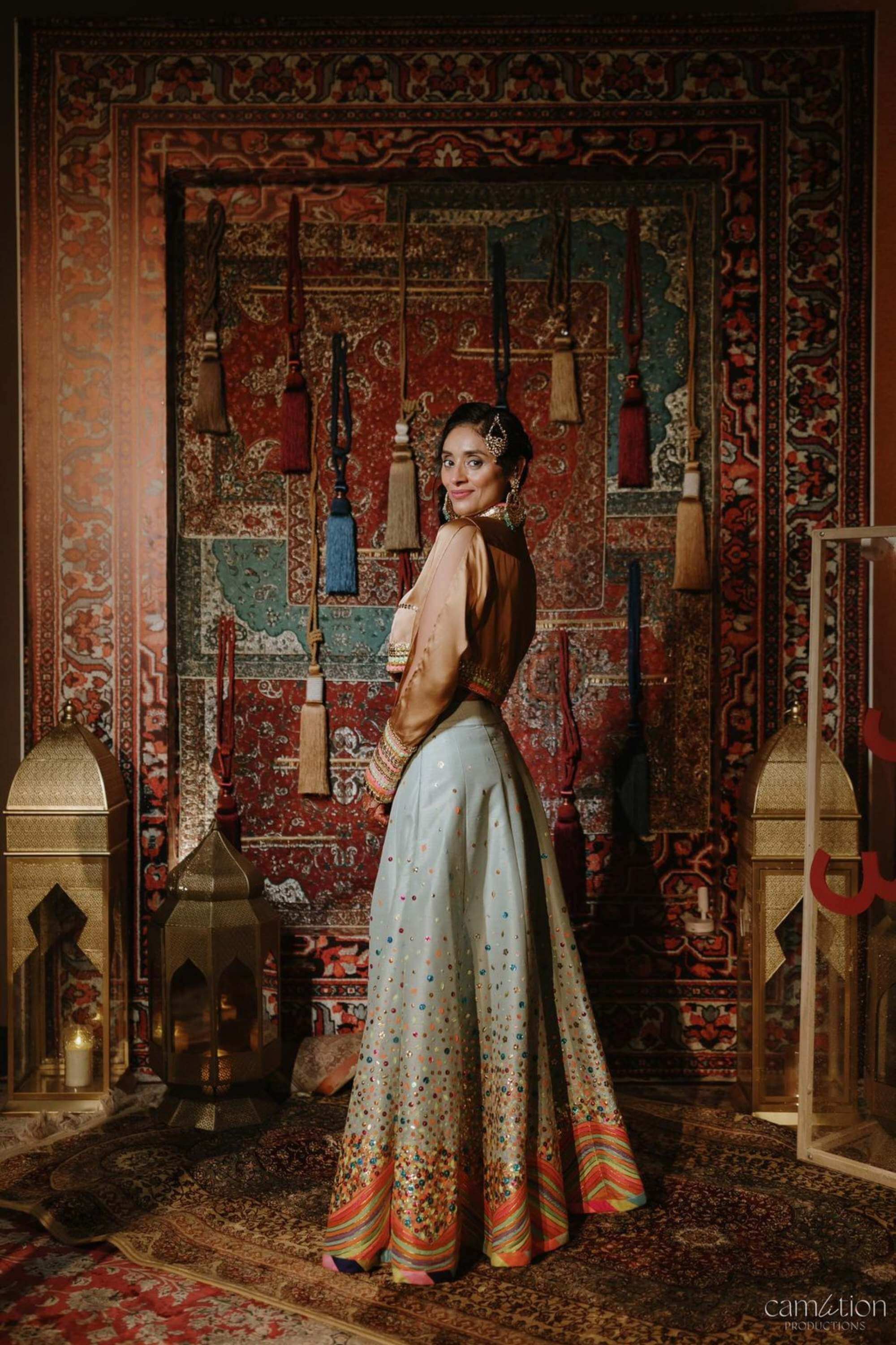 POWDER BLUE SCATTER GOWN