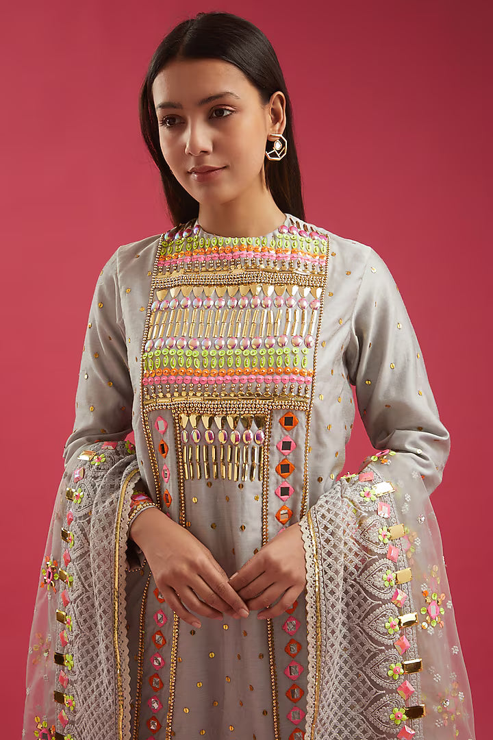 KAPOTA JAAL KURTA SET