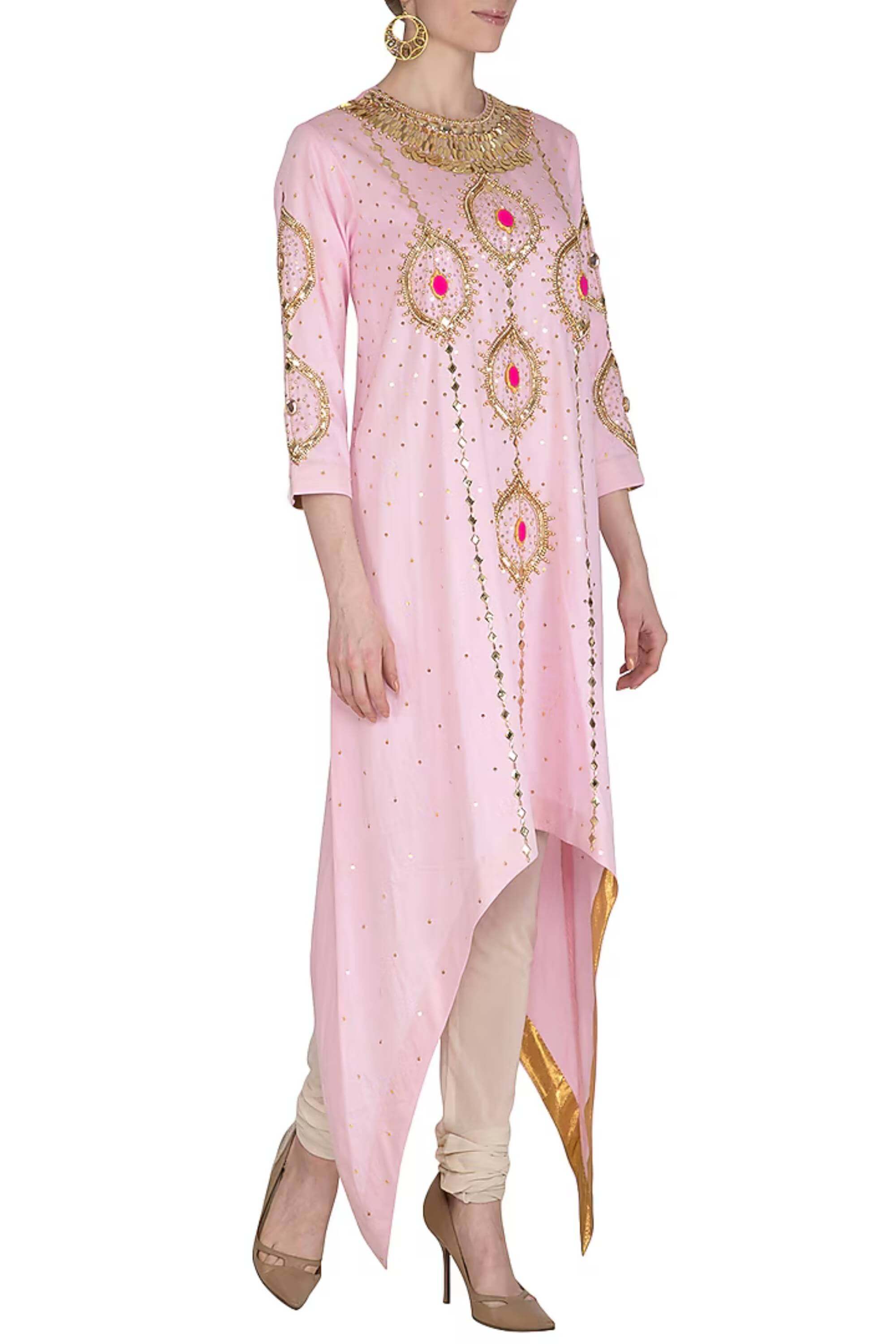 CHERRY BLOSSOM GOLD KURTA