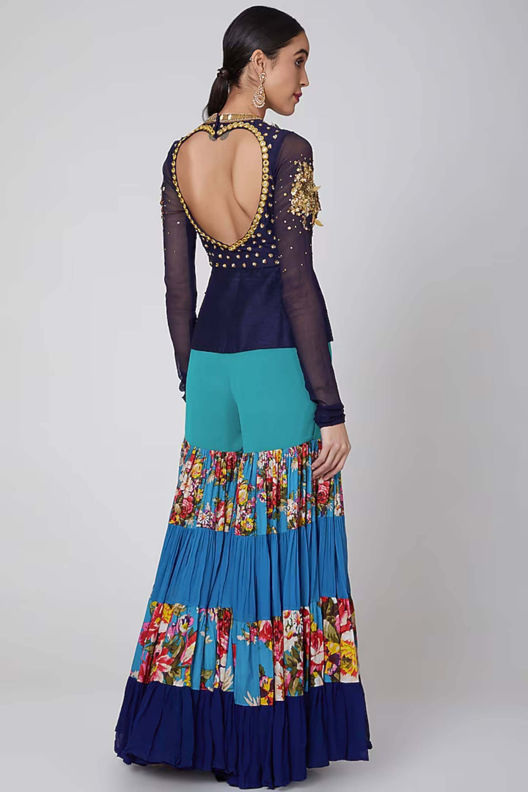 SHADES OF MIDNIGHT SHARARA SET