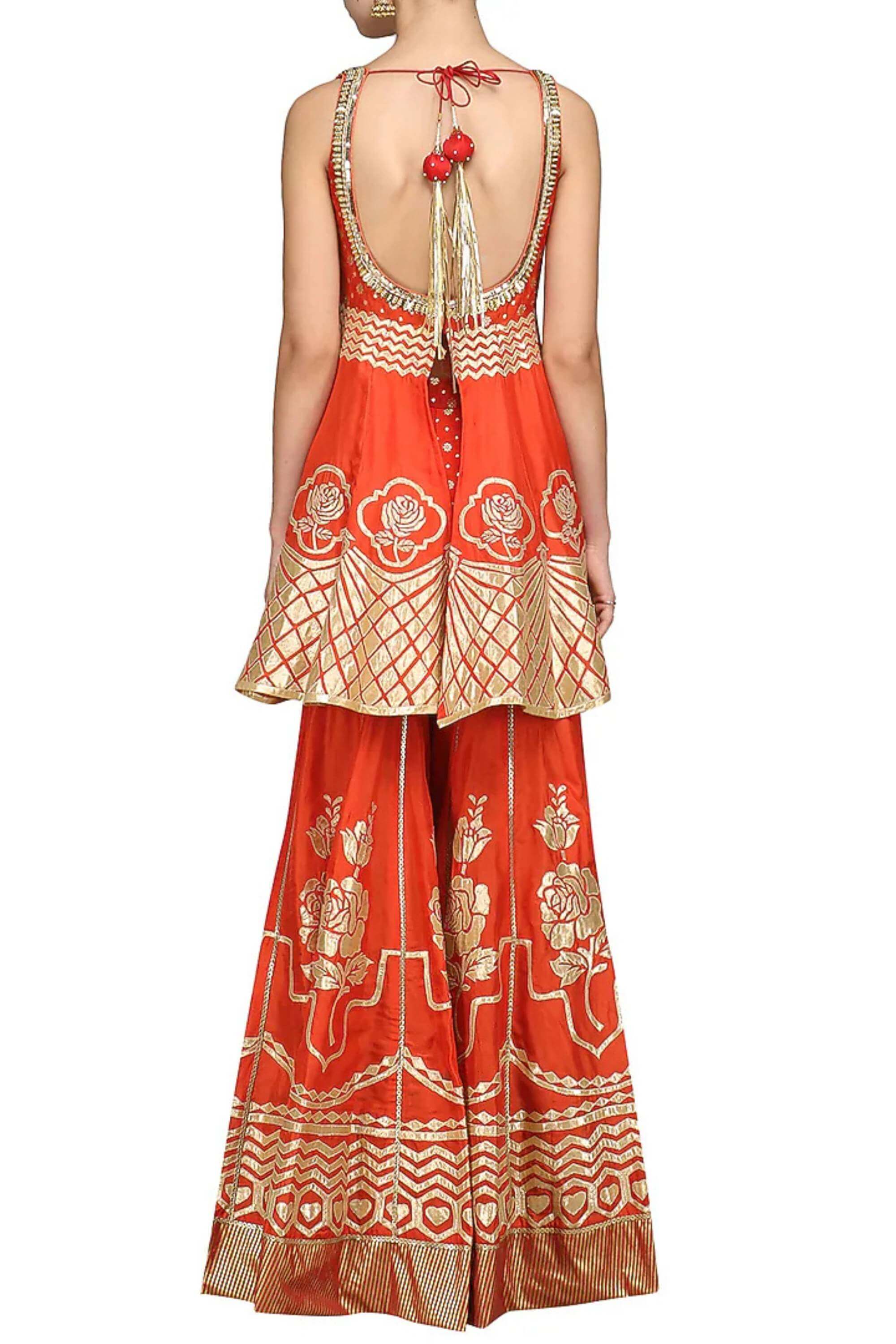 SINDOORI PEPLUM SET