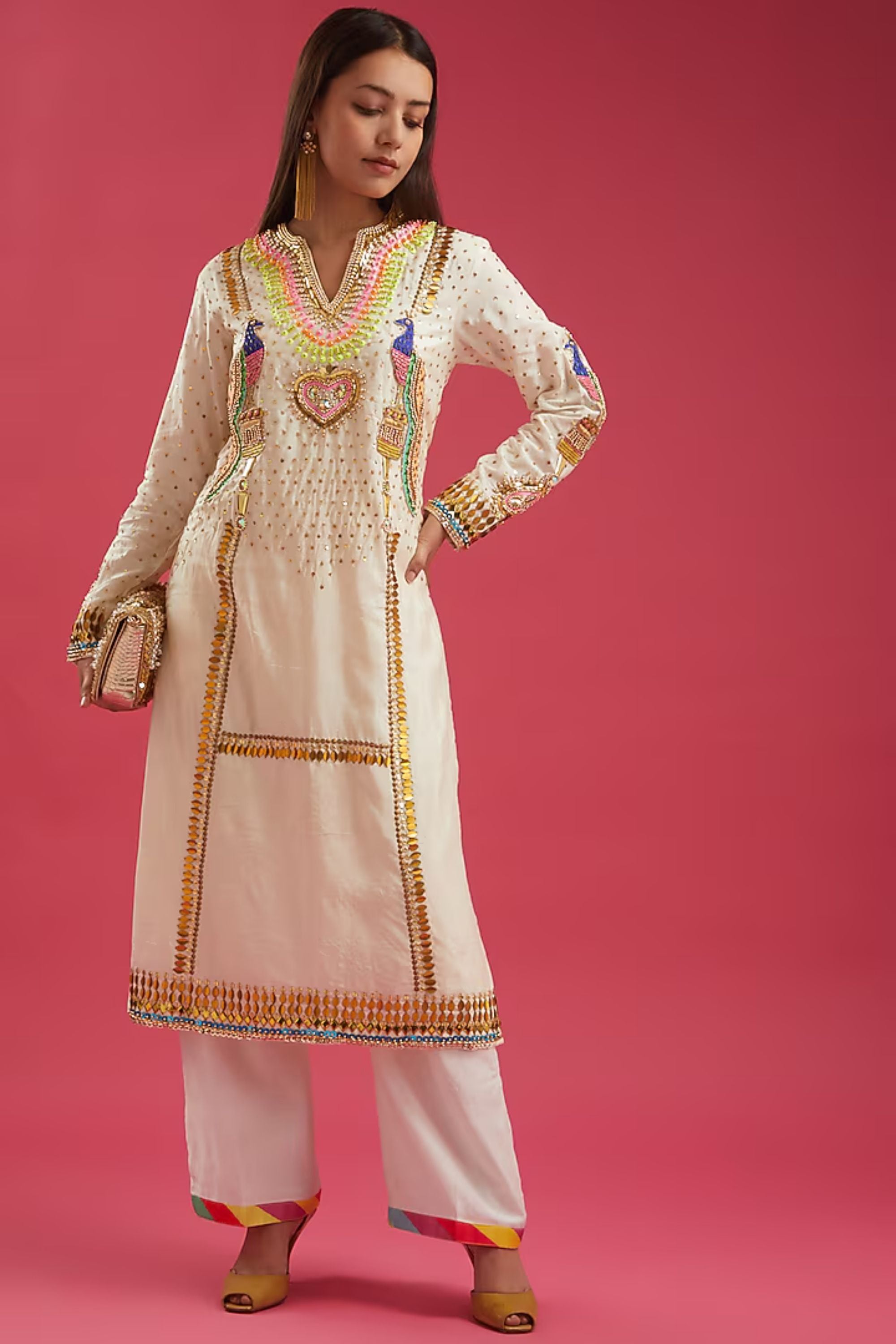 SHWETAH MOR KURTA SET