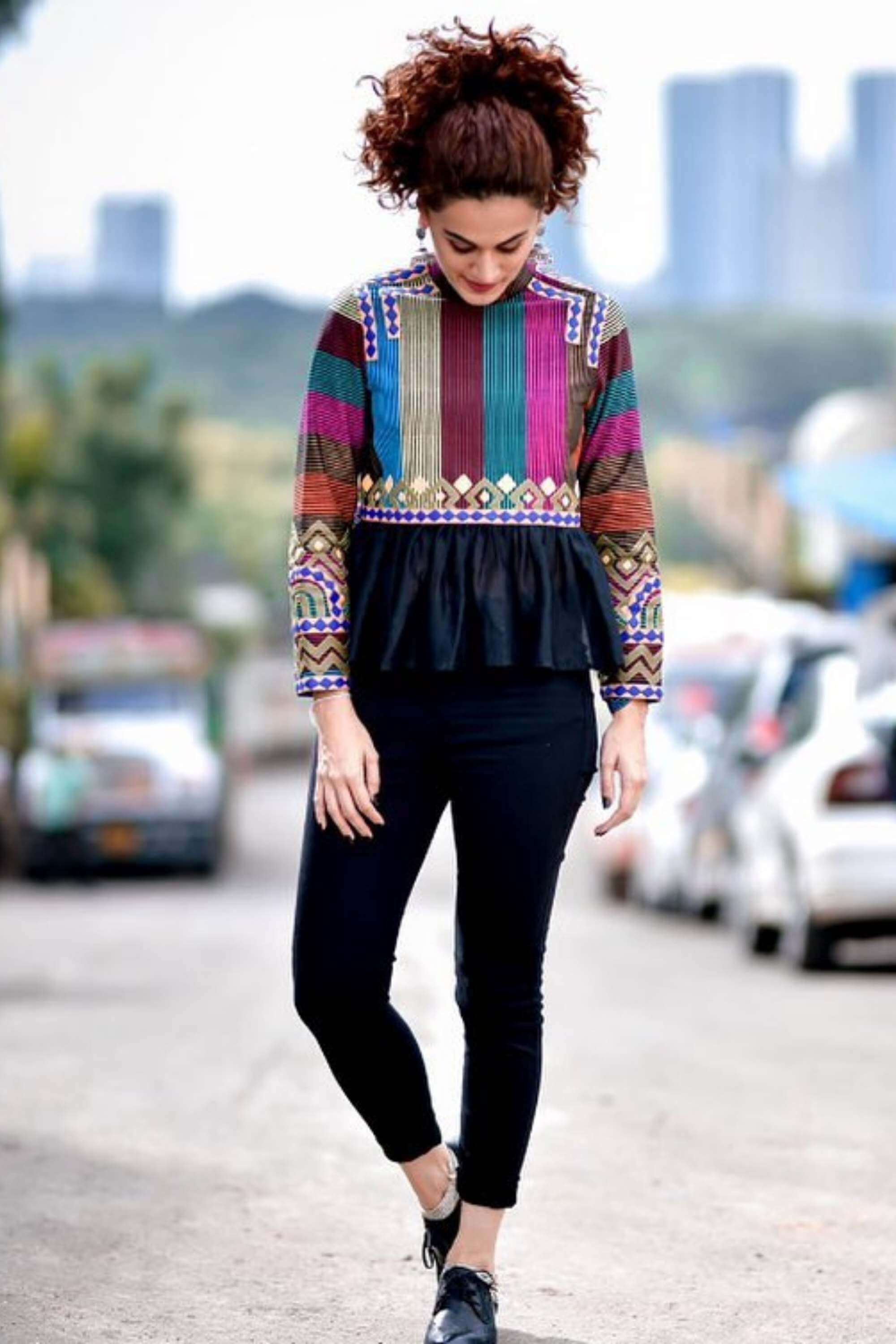BLOCK PRINT CROP TOP