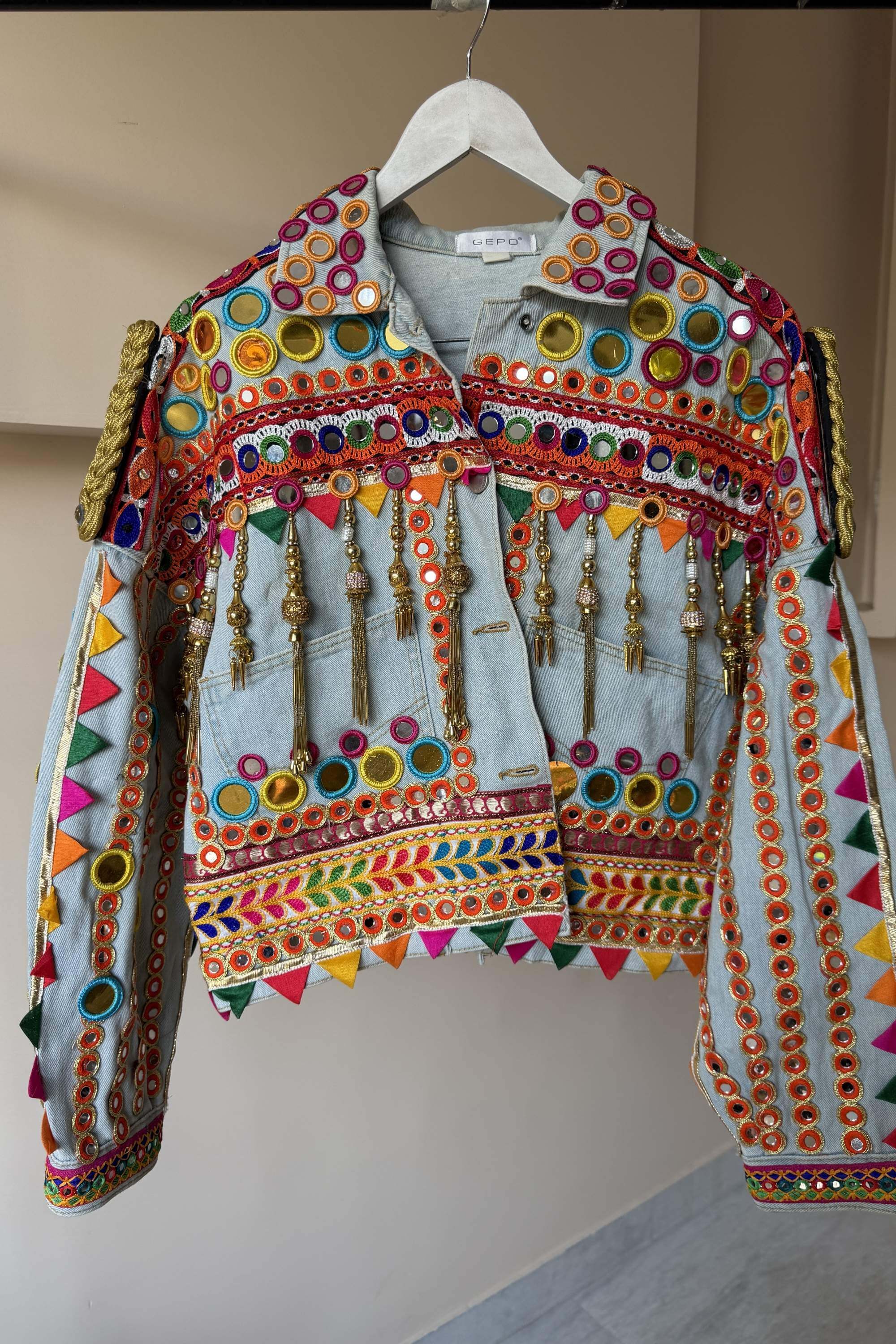 BOHO MIRRORWORK JACKET