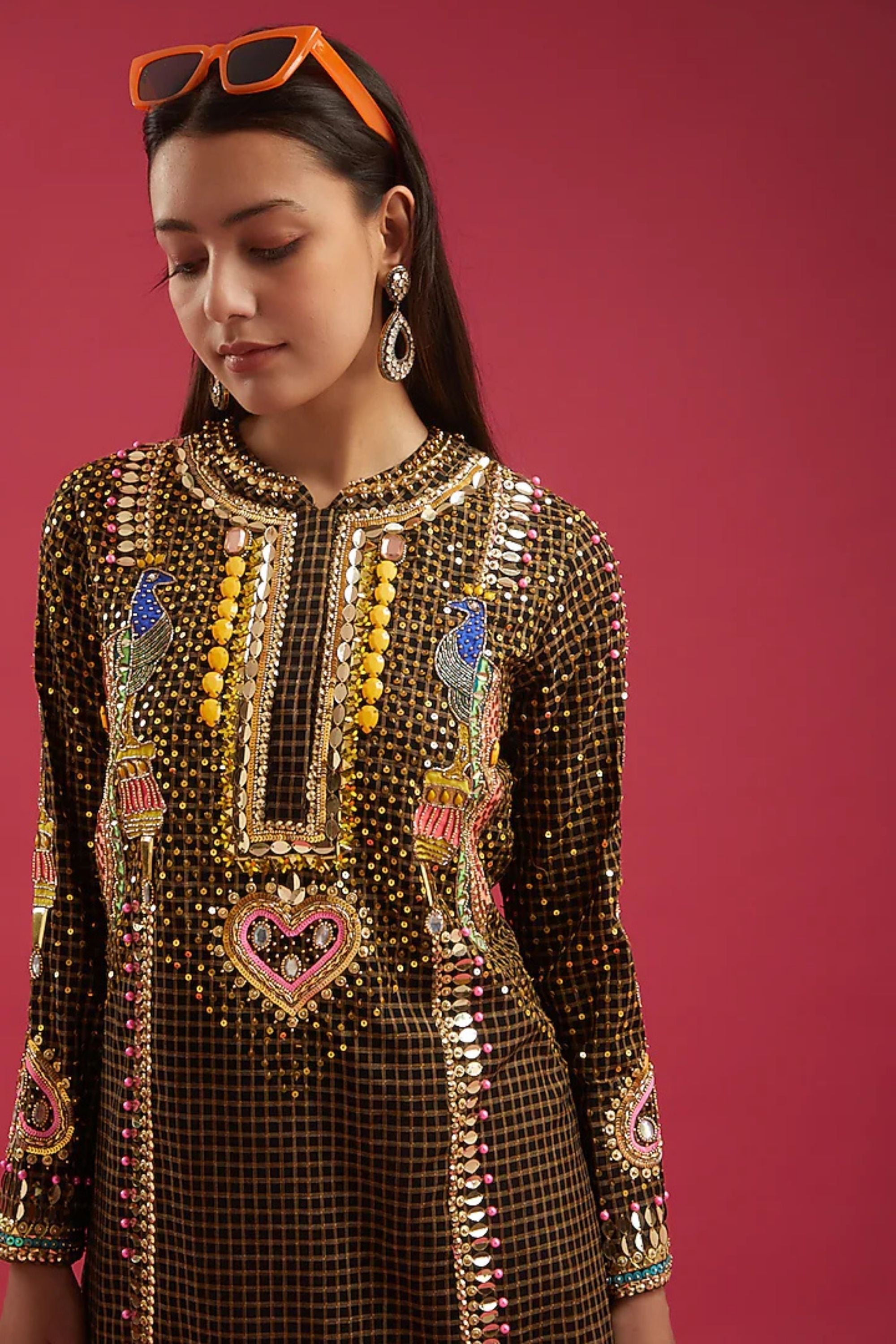 Bhoora Mor kurta Set
