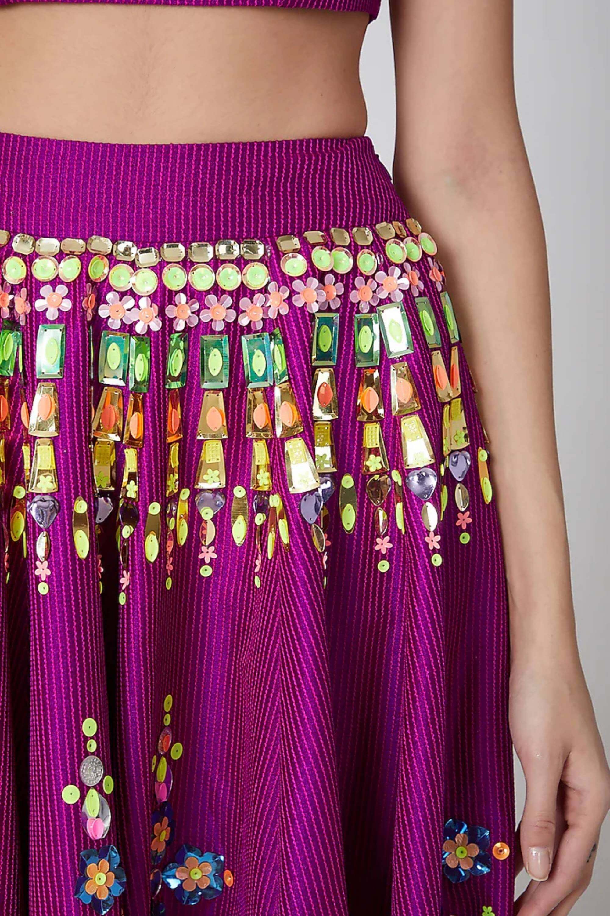 GULABI FIRDOUS SHORT LEHENGHA
