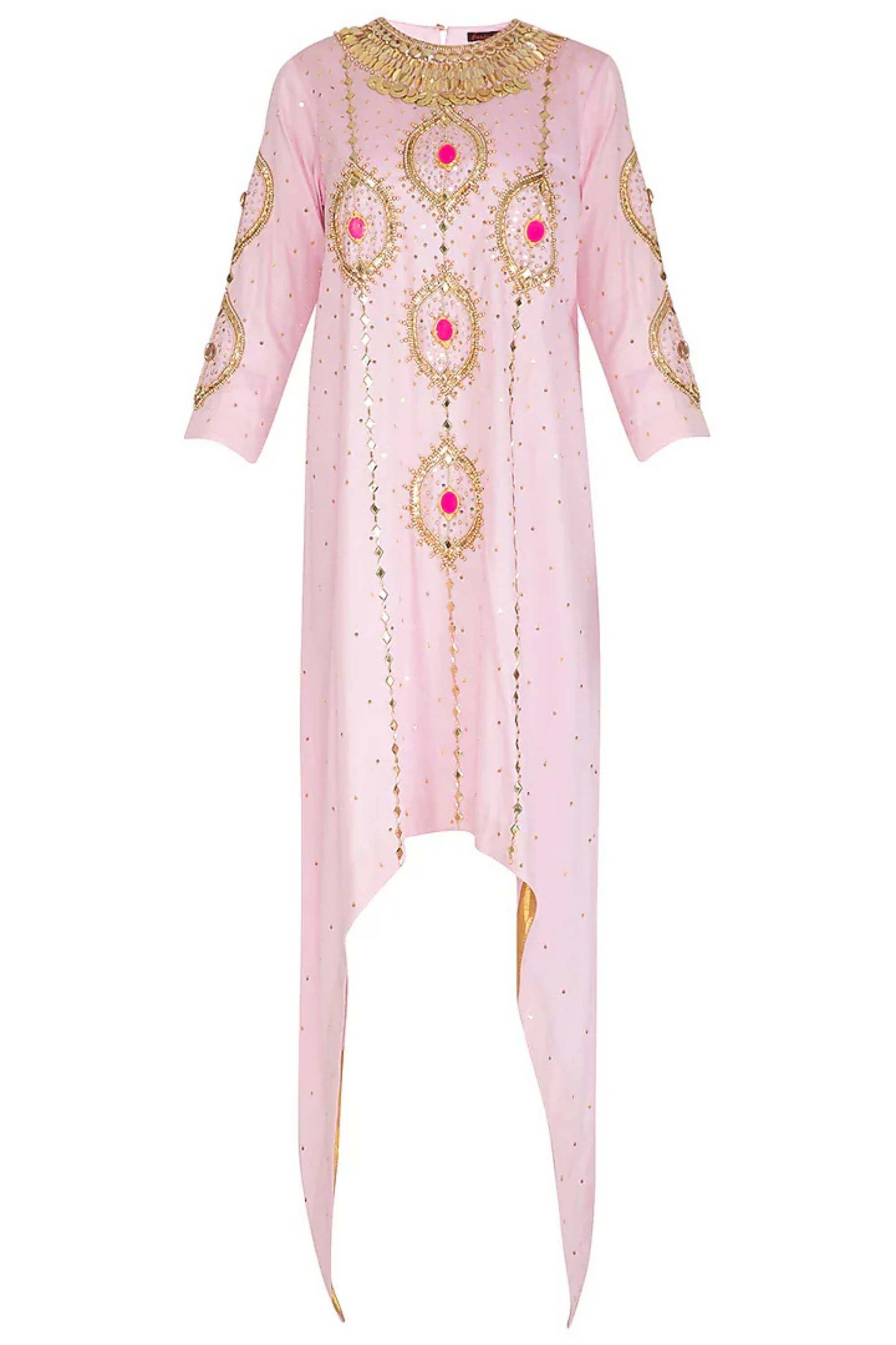 CHERRY BLOSSOM  GOLD KURTA