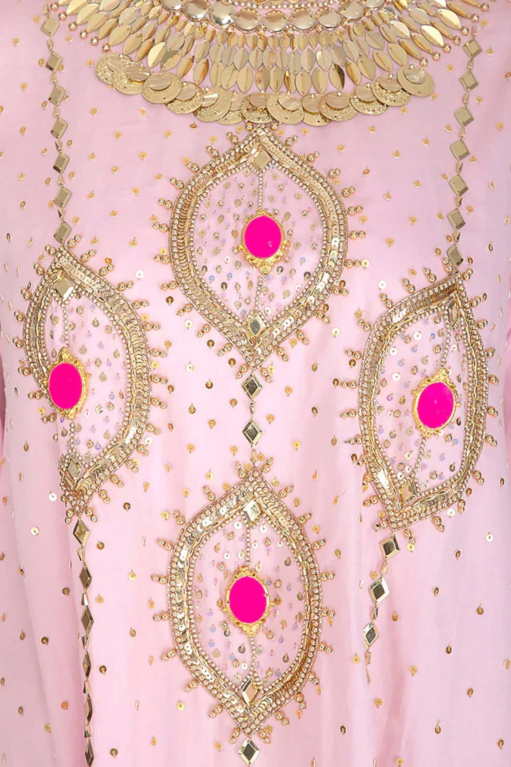CHERRY BLOSSOM  GOLD KURTA