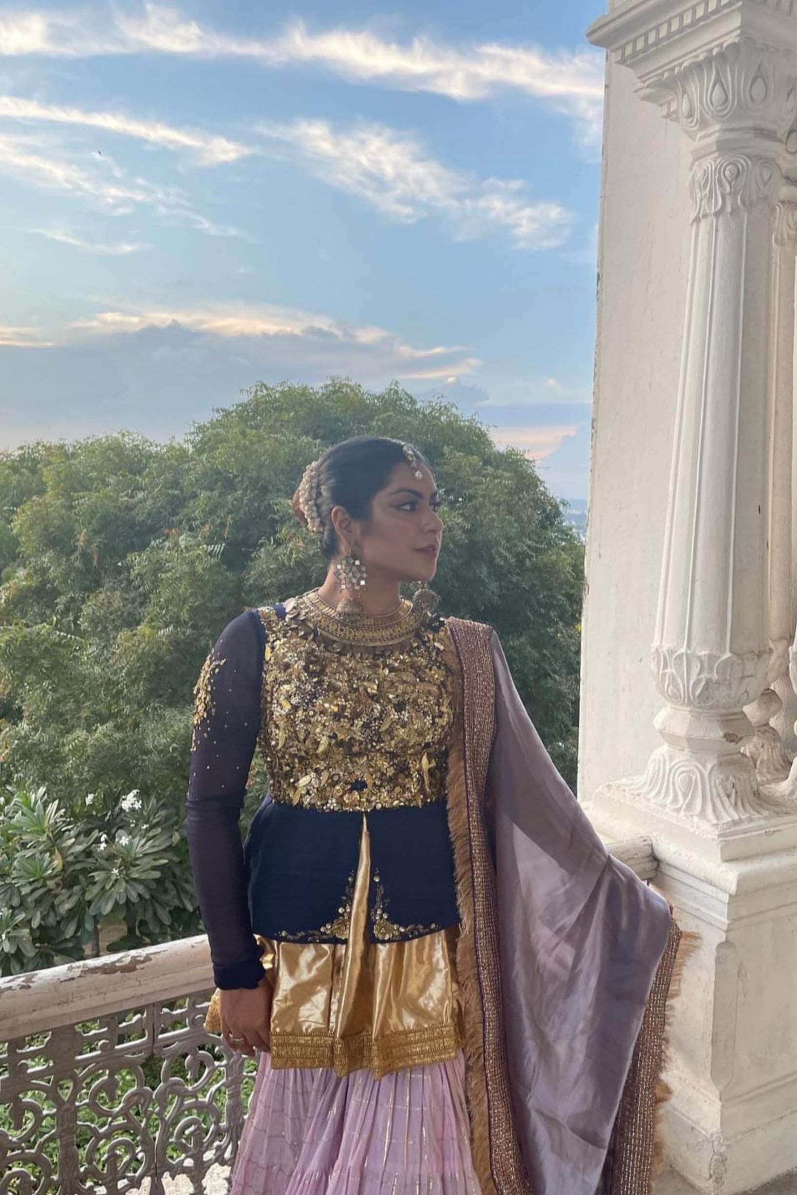 SHADES OF MIDNIGHT SHARARA SET