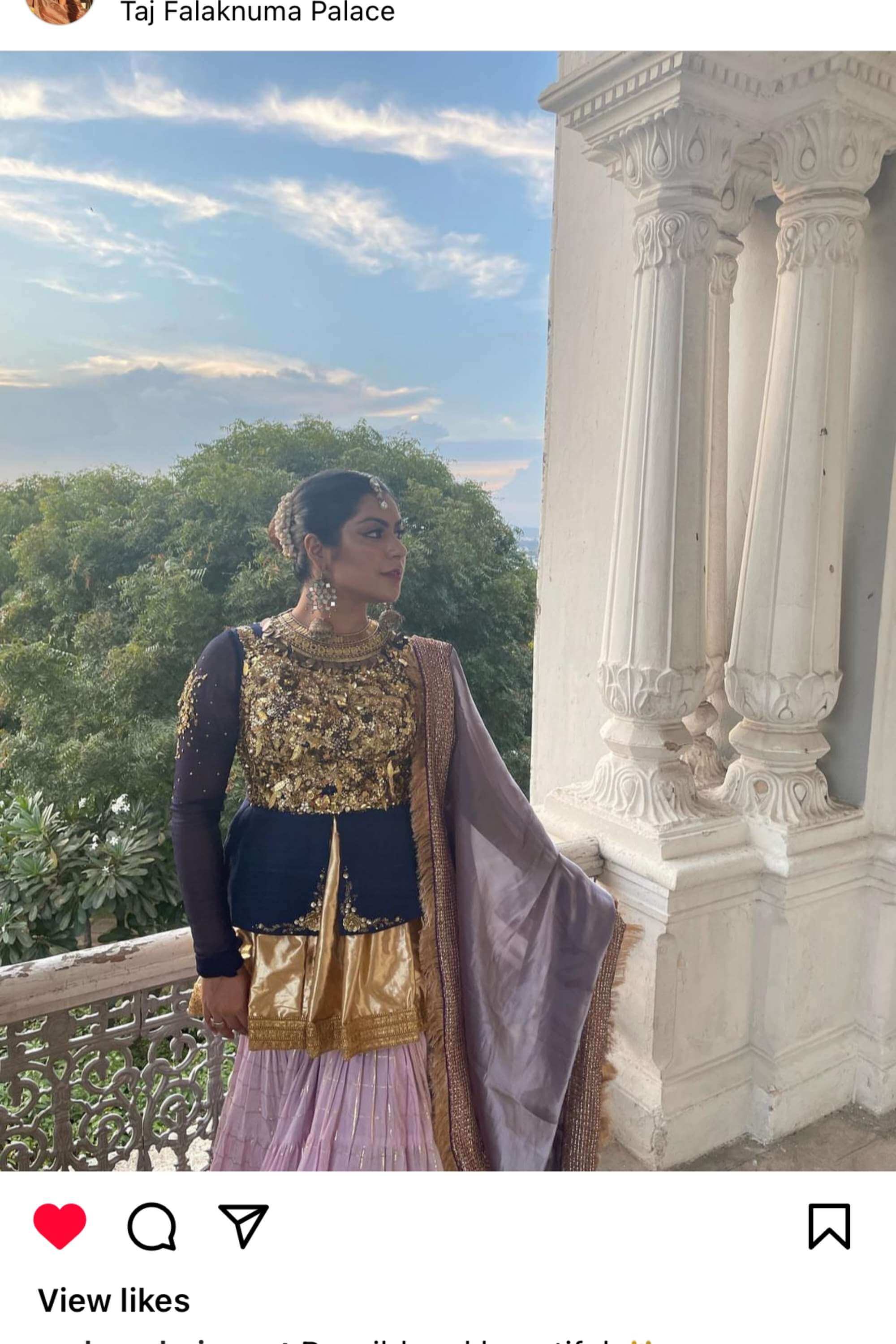 SHADES OF MIDNIGHT SHARARA SET
