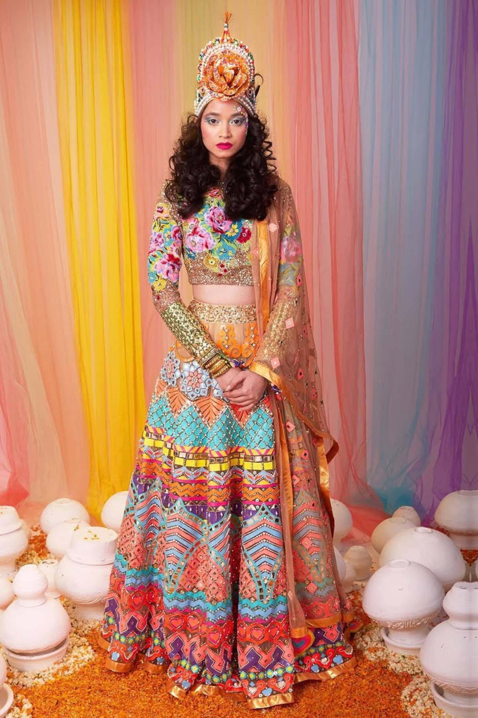 SHIDDAT LEHENGHA SET