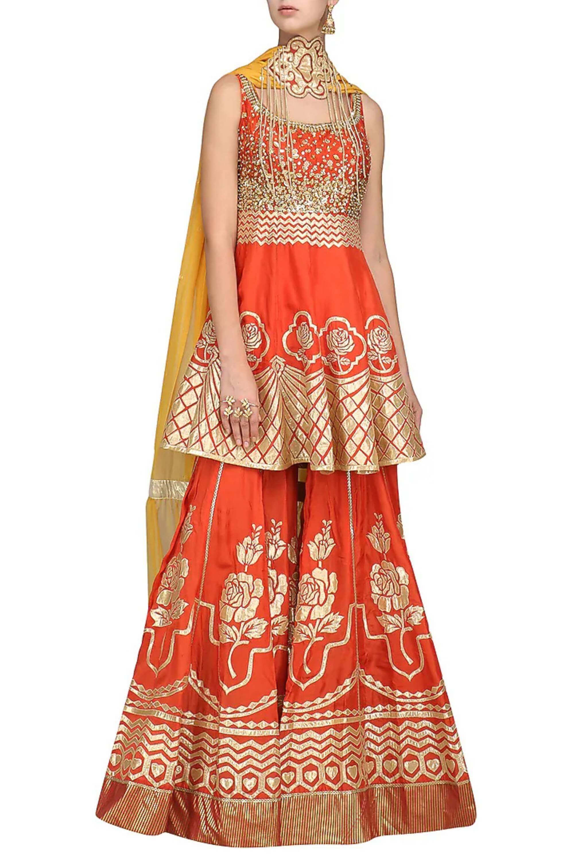 SINDOORI PEPLUM SET
